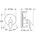 Внешняя часть смесителя для ванны GROHE Eurostyle Solid, хром (24047003)