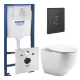 Комплект инсталляции GROHE Rapid SL 1000044 с унитазом Aquatek ГЕЛИОС AQ1993T-00 и сиденьем с микролифтом (NW0680)