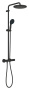 Душевая система GROHE Tempesta System 250 с термостатом для душа, матовый чёрный (266702431/U), уцененный товар