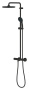Душевая система GROHE Tempesta System 250 с термостатом для душа, матовый чёрный (266702431/U), уцененный товар