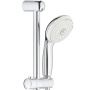 Душевой гарнитур GROHE Tempesta 100, 4 режима струи, душевая штанга 600 мм, 9,5 л/мин, хром (27645001)
