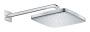 Верхний душ GROHE Tempesta Cube 250, 9,5 л/мин, 1 режим, 380 мм, хром/белый (26687000)