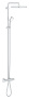 Душевая система GROHE Tempesta Cosmopolitan System 250 Cube с термостатом для ванны, хром (26691000)