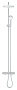 Душевая система GROHE Tempesta Cosmopolitan System 250 Cube с термостатом для ванны, хром (26691000)