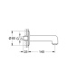 Излив для ванны GROHE BauClassic, хром (13258000)
