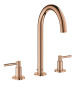 Смеситель для раковины GROHE Atrio двухвентильный на 3 отверстия, теплый закат глянец (20009DA3)