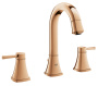 Смеситель для раковины GROHE Grandera двухвентильный на 3 отверстия, с донным клапаном, теплый закат глянец (20389DA0)