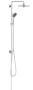 Душевая система GROHE Vitalio Joy System 260 с переключателем потоков, хром (27357002)