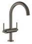 Смеситель для раковины GROHE Atrio двухвентильный, темный графит матовый (21022AL3)
