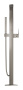 Внешняя часть смесителя для ванны GROHE Allure Brilliant напольного монтажа, темный графит матовый (23119AL0)