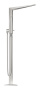 Внешняя часть смесителя для ванны GROHE Allure Brilliant напольного монтажа, суперсталь (23119DC0)