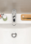 Смеситель для раковины GROHE Ge с донным клапаном, хром (23454000)