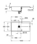 Мойка GROHE K400, 1000 x 500 мм, серый гранит (31641AT0)