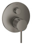 Внешняя часть смесителя для ванны GROHE Atrio на 3 потребителя, темный графит матовый (24096AL3)