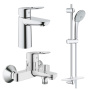 Готовый комплект для ванной комнаты GROHE BauLoop, хром (NB0084)