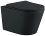 Унитаз Aquatek ВЕГА подвесной с сиденьем с микролифтом, матовый черный AQ1905-MB