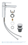 Смеситель для раковины GROHE Lineare, S-size, хром (23106001)