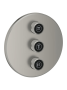 Внешняя часть переключателя потоков GROHE Grohtherm SmartControl на 3 потребителя, сатиновая сталь (29122MS0)