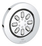Боковой душ GROHE Rainshower SmartActive 75, круглый, 2 режима струи, хром (26801000)