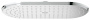 Верхний душ GROHE Rainshower Veris, 1 режим, 300x150 мм, хром (27470000)