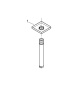 Душевой кронштейн потолочный GROHE Rainshower neutral 151 мм, хром (27485000)
