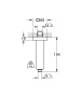 Душевой кронштейн потолочный GROHE Rainshower neutral 154 мм, хром (27711000)