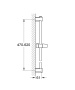 Душевая штанга GROHE Vitalio Art 600 мм (27724000)