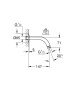 Душевой кронштейн GROHE Relexa neutral 147 мм, хром (28541000)