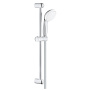 Душевой гарнитур GROHE Tempesta 100, 2 режима струи, душевая штанга 600 мм, 5,7 л/мин, хром/белый (2759810E)