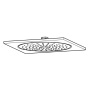 Верхний душ GROHE Rainshower F-series 10", 1 режим, хром (27271000)