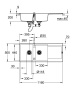 Мойка GROHE K500 с двумя чашами, 1160 x 500 мм, серый гранит (31647AT0)