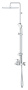 Душевая система GROHE Tempesta Cosmopolitan 250 CUBE со смесителем для ванны, хром (26693000)