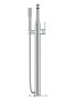 Внешняя часть смесителя для ванны GROHE Essence напольного монтажа, хром (25248PF1)