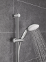 Душевой гарнитур GROHE Tempesta 100, 2 режима струи, душевая штанга 600 мм, 5,7 л/мин, хром/белый (2759810E)