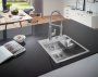 Мойка GROHE из нержавеющей стали с корзинчатым вентилем, 48,2 см, K800 (31583SD0)
