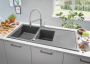 Мойка GROHE K400 с 1,5 чашей, серый гранит (31643AT0)