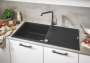 Мойка GROHE K500 с одной чашей, 1000 x 500 мм, черный гранит (31645AP0)