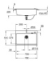 Мойка GROHE K700 с одной чашей, 780 x 510 мм, черный гранит (31652AP0)