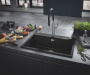 Мойка GROHE K700 с одной чашей, 780 x 510 мм, черный гранит (31652AP0)