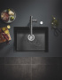 Мойка GROHE K700U с одной чашей, 610 x 460 мм, черный гранит (31655AP0)