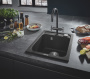 Мойка GROHE K700 с одной чашей, 400 x 500 мм, черный гранит (31650AP0)