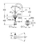 Смеситель для раковины GROHE Atrio, темный графит матовый (32042AL3)