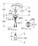 Смеситель для раковины GROHE Atrio, суперсталь (32043DC3)