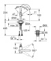 Смеситель для раковины GROHE Atrio, холодный рассвет глянец (32043GL3)