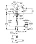 Смеситель для биде GROHE Atrio с донным клапаном, суперсталь (32108DC3)