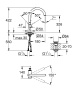 Смеситель для раковины GROHE Atrio, XL-Size, суперсталь (32647DC3)