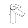 Смеситель для раковины GROHE Eurosmart, M-size, хром (23322003)