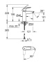 Смеситель для раковины GROHE Eurosmart, M-size, хром (2339530E)