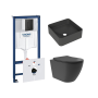 Комплект инсталляции GROHE Solido 38811KF0 с унитазом Aqueduto OVO Plus OVOT0240 и раковиной Aqueduto ESPIRAL ESP0340 (NW0379)