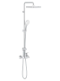 Душевая система GROHE Tempesta System 250 Cube со смесителем для ванны, хром (26693001)